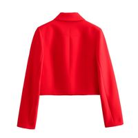 Women's Coat Long Sleeve Blazers Pocket Casual Solid Color main image 2