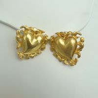 1 Pair Vintage Style Heart Shape Plating Alloy Ear Studs main image 4