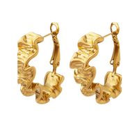 1 Pair Simple Style Classic Style Solid Color Plating Metal Gold Plated Ear Studs main image 2