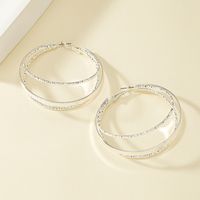 1 Pair Rock Romantic Classic Style Circle Layered Plating Alloy Ferroalloy 14k Gold Plated Hoop Earrings main image 7