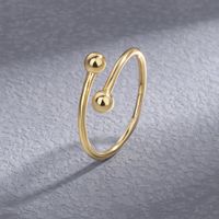 Lady Simple Style Circle Sterling Silver Plating Open Rings sku image 2