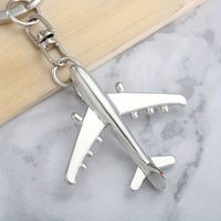 Simple Style Airplane Alloy Keychain main image 4