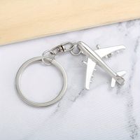 Simple Style Airplane Alloy Keychain main image 5