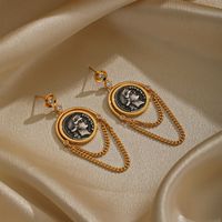 1 Pair Ig Style Elegant Portrait Animal Owl Plating Inlay Copper Freshwater Pearl 18k Gold Plated Drop Earrings main image 3
