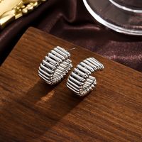 1 Pair Ig Style Modern Style Simple Style Geometric Plating Copper 18k Gold Plated Ear Studs main image 2