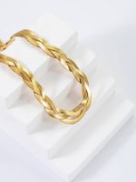 Simple Style Solid Color Copper Plating Chain 18k Gold Plated Necklace main image 10