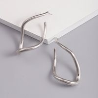 Wholesale Jewelry Simple Style Solid Color Alloy Gold Plated Silver Plated Plating Ear Studs main image 3