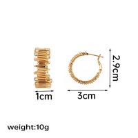 1 Pair Ig Style Modern Style Simple Style Geometric Plating Copper 18k Gold Plated Ear Studs sku image 1