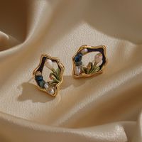 1 Pair Ig Style Y2k Cool Style Irregular Plating Inlay Copper Freshwater Pearl 18k Gold Plated Ear Studs main image 4
