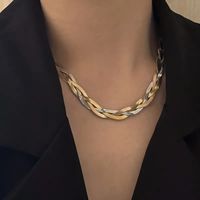 Simple Style Solid Color Copper Plating Chain 18k Gold Plated Necklace main image 2
