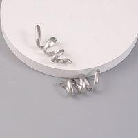 1 Piece Simple Style Commute Spiral Plating Alloy Gold Plated Silver Plated Ear Studs main image 4