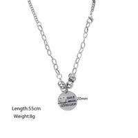 Casual Simple Style Envelope Stainless Steel Plating Inlay Zircon Pendant Necklace main image 7