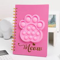 Cute Cartoon Silicone Decompression Bubble Hand Account Coil Notebook sku image 11