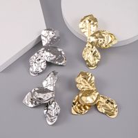 1 Pair Simple Style Classic Style Flower Plating Alloy Silver Plated Ear Studs main image 1