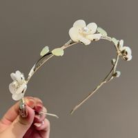 Sweet Pastoral Flower Alloy Inlay Artificial Pearls Hair Band main image 1