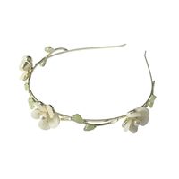 Sweet Pastoral Flower Alloy Inlay Artificial Pearls Hair Band main image 6