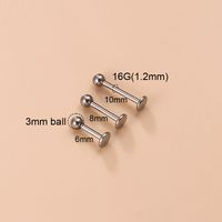Classic Style Ball Pure Titanium Plating 18k Gold Plated Lip Stud Eyebrow Nails Ear Studs main image 8