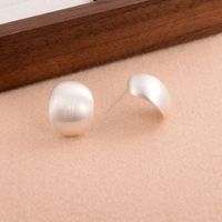 1 Pair Simple Style Solid Color Plating Copper Ear Studs main image 7