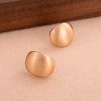 1 Pair Simple Style Solid Color Plating Copper Ear Studs main image 8