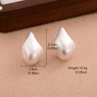 1 Pair Simple Style Irregular Plating Copper Silver Plated Ear Studs sku image 1
