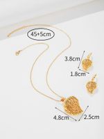 Simple Style Round Flower Copper Plating 18k Gold Plated Jewelry Set sku image 3