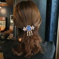 Vintage Style Butterfly Alloy Plating Inlay Rhinestones Hair Clip main image 5
