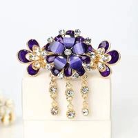 Vintage Style Butterfly Alloy Plating Inlay Rhinestones Hair Clip sku image 9