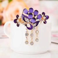 Vintage Style Butterfly Alloy Plating Inlay Rhinestones Hair Clip sku image 6