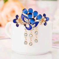 Vintage Style Butterfly Alloy Plating Inlay Rhinestones Hair Clip sku image 7