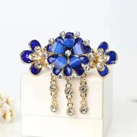 Vintage Style Butterfly Alloy Plating Inlay Rhinestones Hair Clip sku image 10