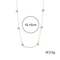 Lady Shiny Heart Shape Stainless Steel Titanium Steel Plating Three-dimensional 18k Gold Plated Necklace main image 2