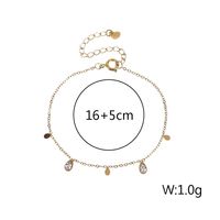 Casual Simple Style Solid Color Stainless Steel Titanium Steel Plating Inlay Artificial Gemstones 18k Gold Plated Bracelets main image 6