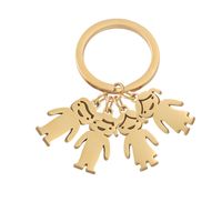 Cute Simple Style Animal Cartoon Character Titanium Steel Plating None 18K Gold Plated Keychain sku image 36