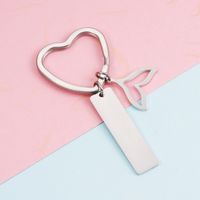 IG Style Simple Style Fish Tail Stainless Steel Polishing Plating None 18K Gold Plated Bag Pendant Keychain sku image 1