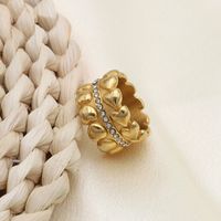 Vintage Style Geometric Solid Color Stainless Steel Plating Rings sku image 6