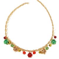 Vintage Style Flower Bell Alloy Plating Christmas Women's Jewelry Set main image 3