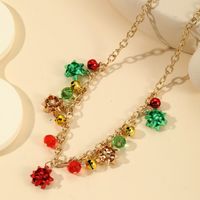 Vintage Style Flower Bell Alloy Plating Christmas Women's Jewelry Set main image 1