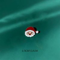 Süß Zeichentrickfigur Weihnachtsmann Elch Zinklegierung Überzug Unisex Broschen sku image 2