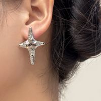 Bijoux En Gros Style Simple Star Lune Alliage Strass Asymétrique Placage Incruster Boucles D'oreilles main image 5