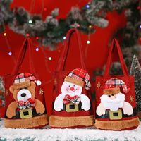 Christmas Cute Streetwear Christmas Tree Santa Claus Elk Cloth Party Festival Gift Bags main image 1