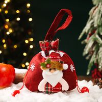 Christmas Cute Streetwear Christmas Tree Santa Claus Elk Cloth Party Festival Gift Bags sku image 1
