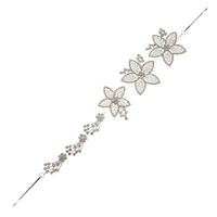 Ig Style Shiny Flower Butterfly Alloy Hollow Out Inlay Rhinestones Hair Band main image 2