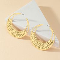 Wholesale Jewelry Retro Simple Style Solid Color Alloy Ferroalloy 14k Gold Plated Plating Earrings main image 5