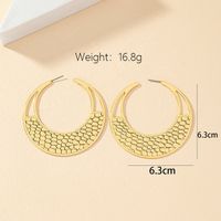 Wholesale Jewelry Retro Simple Style Solid Color Alloy Ferroalloy 14k Gold Plated Plating Earrings main image 2