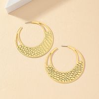 Wholesale Jewelry Retro Simple Style Solid Color Alloy Ferroalloy 14k Gold Plated Plating Earrings main image 3
