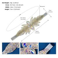 Retro Flower Crystal Inlay Crystal Rhinestones Hair Band sku image 2