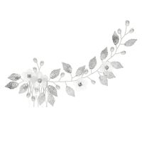 Retro Blatt Blume Legierung Kupfer Perle Inlay Strasssteine Kamm Einsetzen main image 2