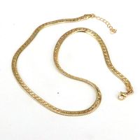 Hip-hop Rock Streetwear Solid Color Copper Plating 18k Gold Plated Necklace main image 4