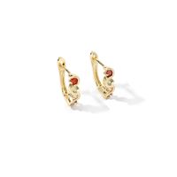 1 Pair Luxurious S Shape Plating Inlay Copper Zircon 18k Gold Plated White Gold Plated Earrings main image 2
