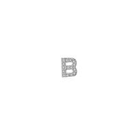 1 Piece Simple Style Letter Plating Inlay Sterling Silver Zircon White Gold Plated Ear Studs sku image 3